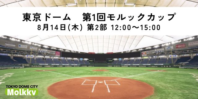 【8月14日(木)12:00～15:00】東京ドーム　第1回モルックカップ　第2部